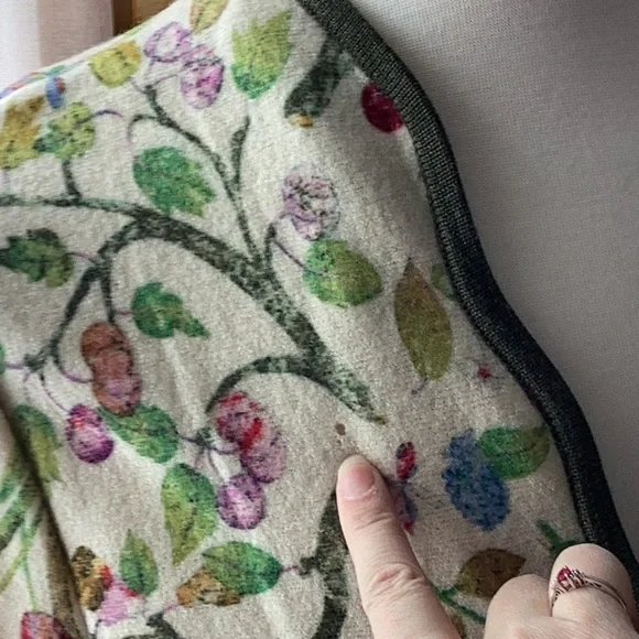 Geiger Collectins Floral Wool Cardigan Jacket - Picture 11 of 11